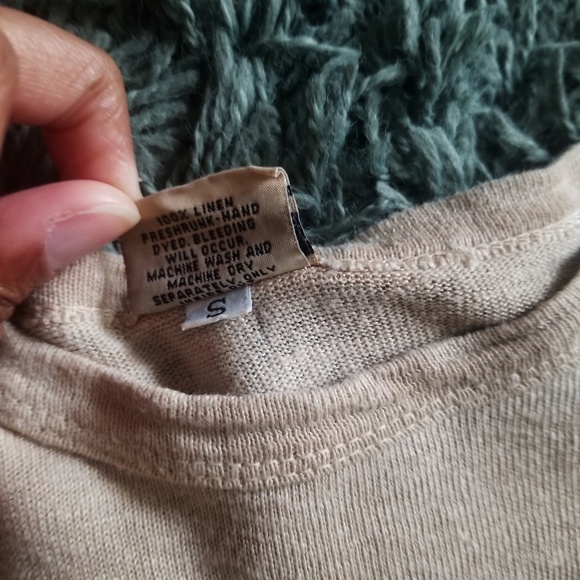 424. oversized linen tee blouse - Picture 6 of 6